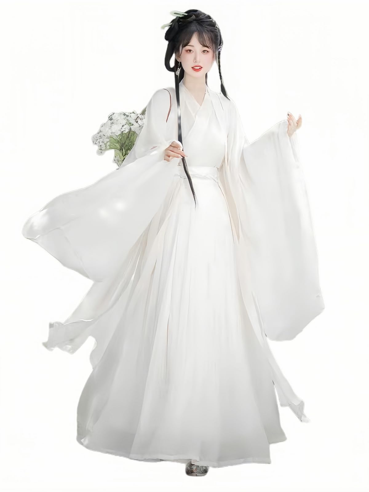 Chinese Hanfu Dress for Women Traditional Embroidered Clothing Elegant Hanfu Costume