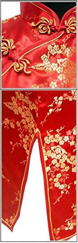 7Fairy Women's Sexy Red Floral Mini Chinese Evening Dress Cheongsam