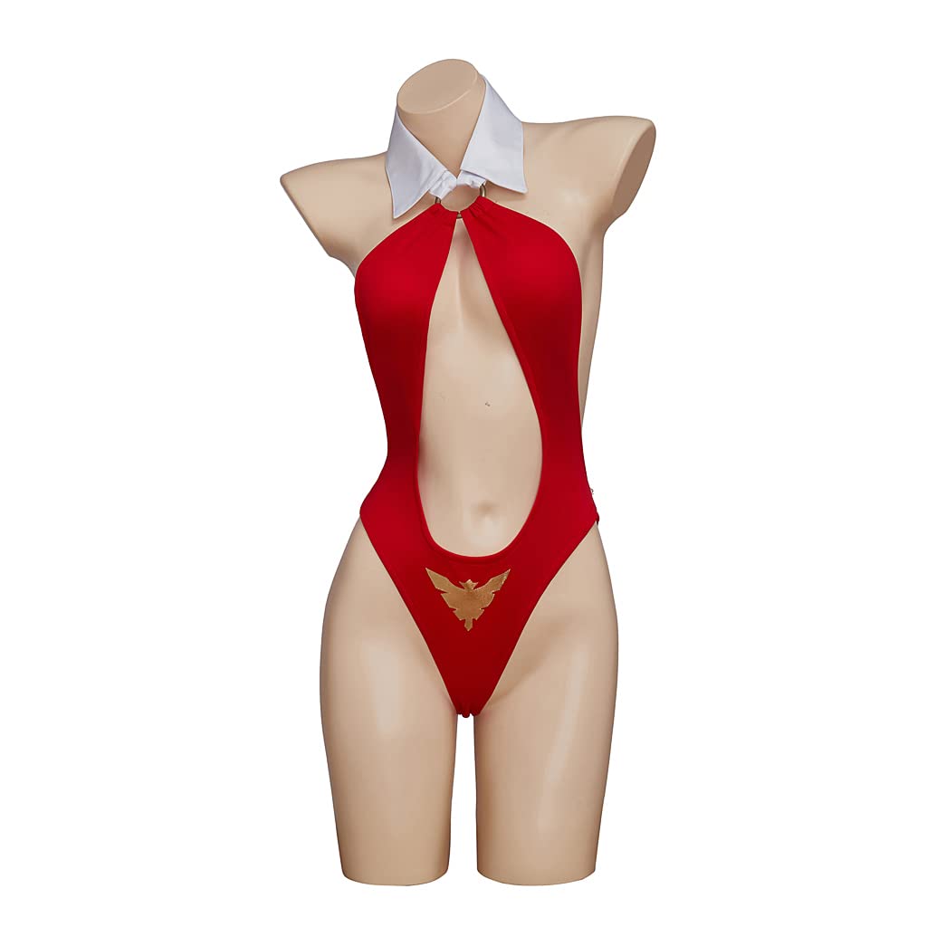 MelangCos Women's Vampirella Cosplay One Piece Bikini Suit Sexy Halloween Vampire Costume
