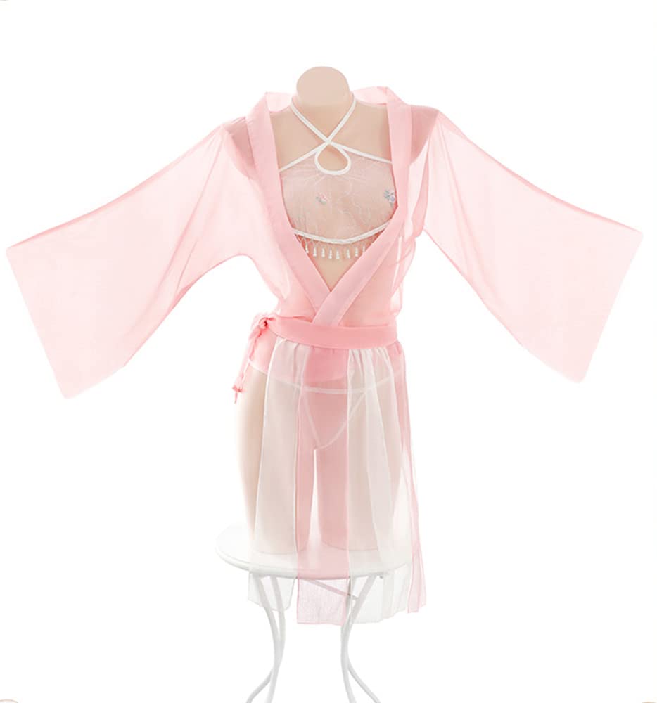 SINROYEE Women's Sexy Asian RolePlay Suit Cosplay Hanfu Cheongsam Dress Anime Lingerie Costumes