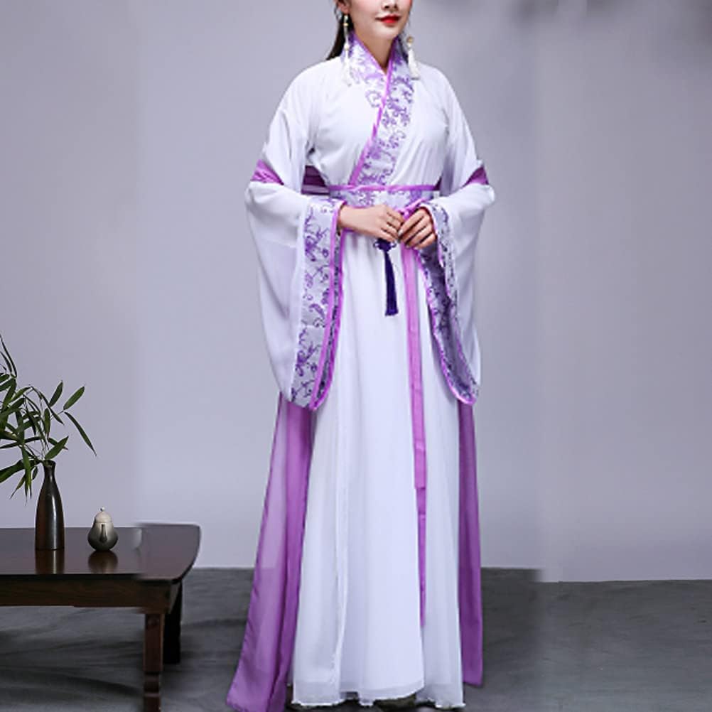 Chinese Fairy Costume Wide Sleeve Tradtional Hanfu Ruqun Ancient Princess Cosplay Lightweight Flowy Hanfu Dress for Women