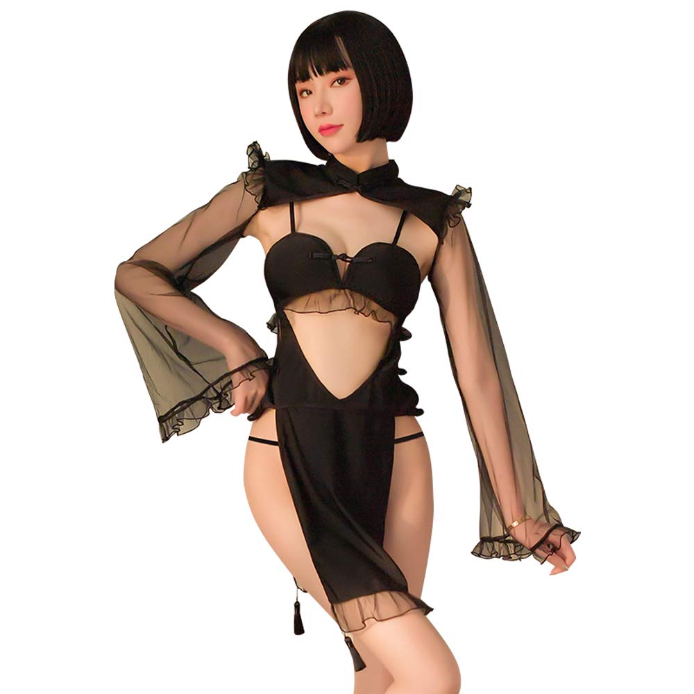 SINMIUANIME Women Lingerie Cheongsam Lingerie Sexy Dresses Cosplay Lingerie Cheongsam Suits
