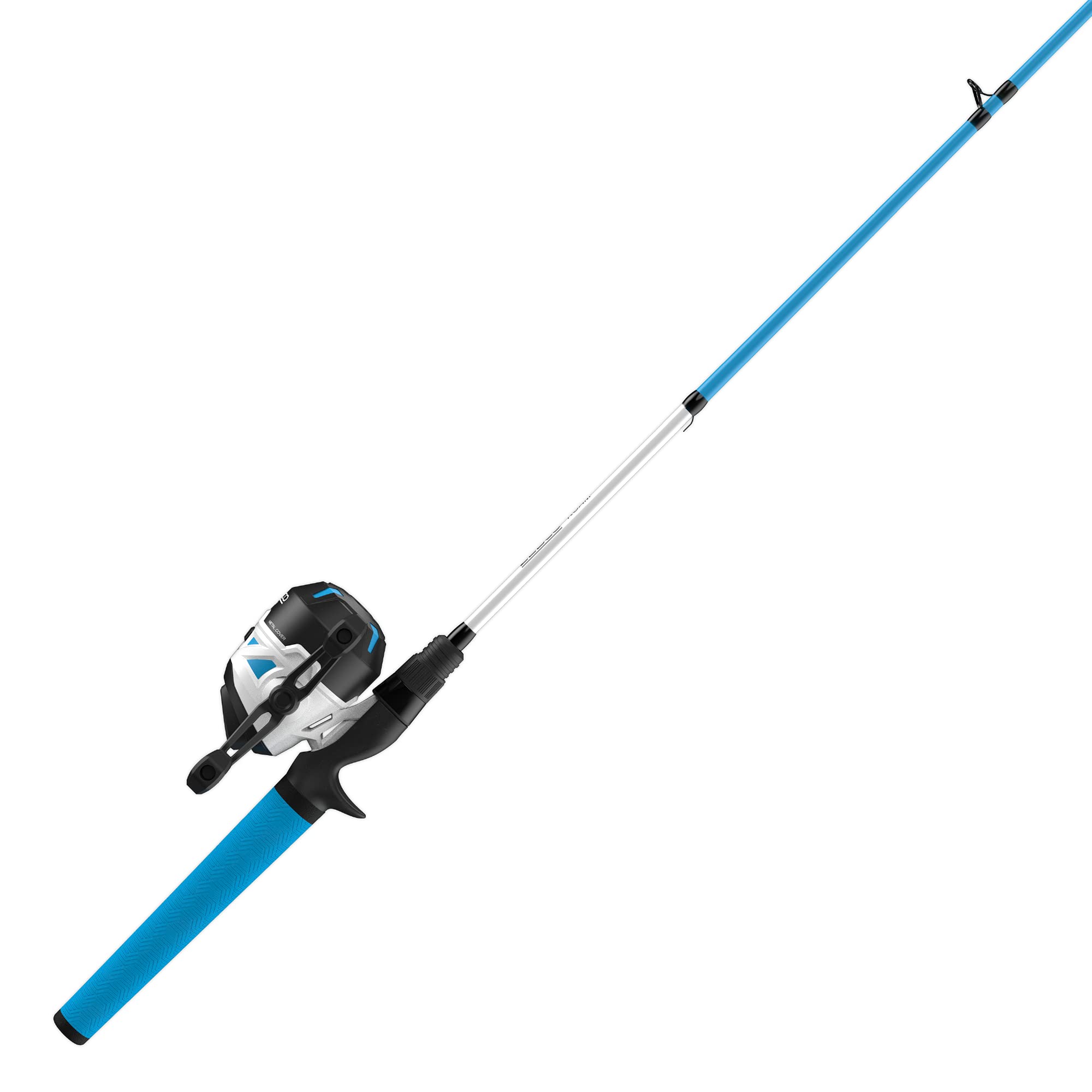 Zebco Roam Spincast Reel and Fishing Rod Combo, 6-Foot 2-Piece Fiberglass Fishing Pole with ComfortGrip Handle, Quickset Anti-Reverse Fishing Reel, Pre-Spooled with 10-Pound Zebco Line