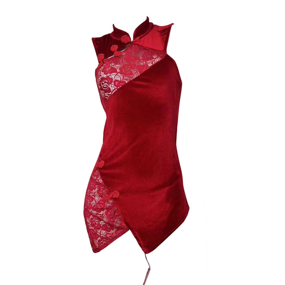 Chinese cheongsam underwear cosplay maid kawaii women's mini cheongsam pajamas