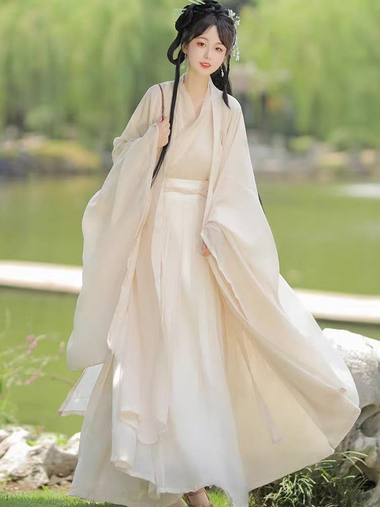 Chinese Hanfu Dress for Women Traditional Embroidered Clothing Elegant Hanfu Costume