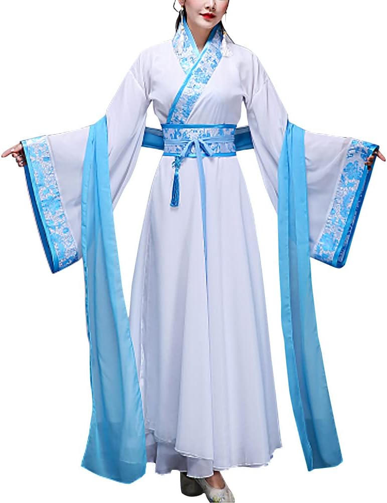 Chinese Fairy Costume Wide Sleeve Tradtional Hanfu Ruqun Ancient Princess Cosplay Lightweight Flowy Hanfu Dress for Women