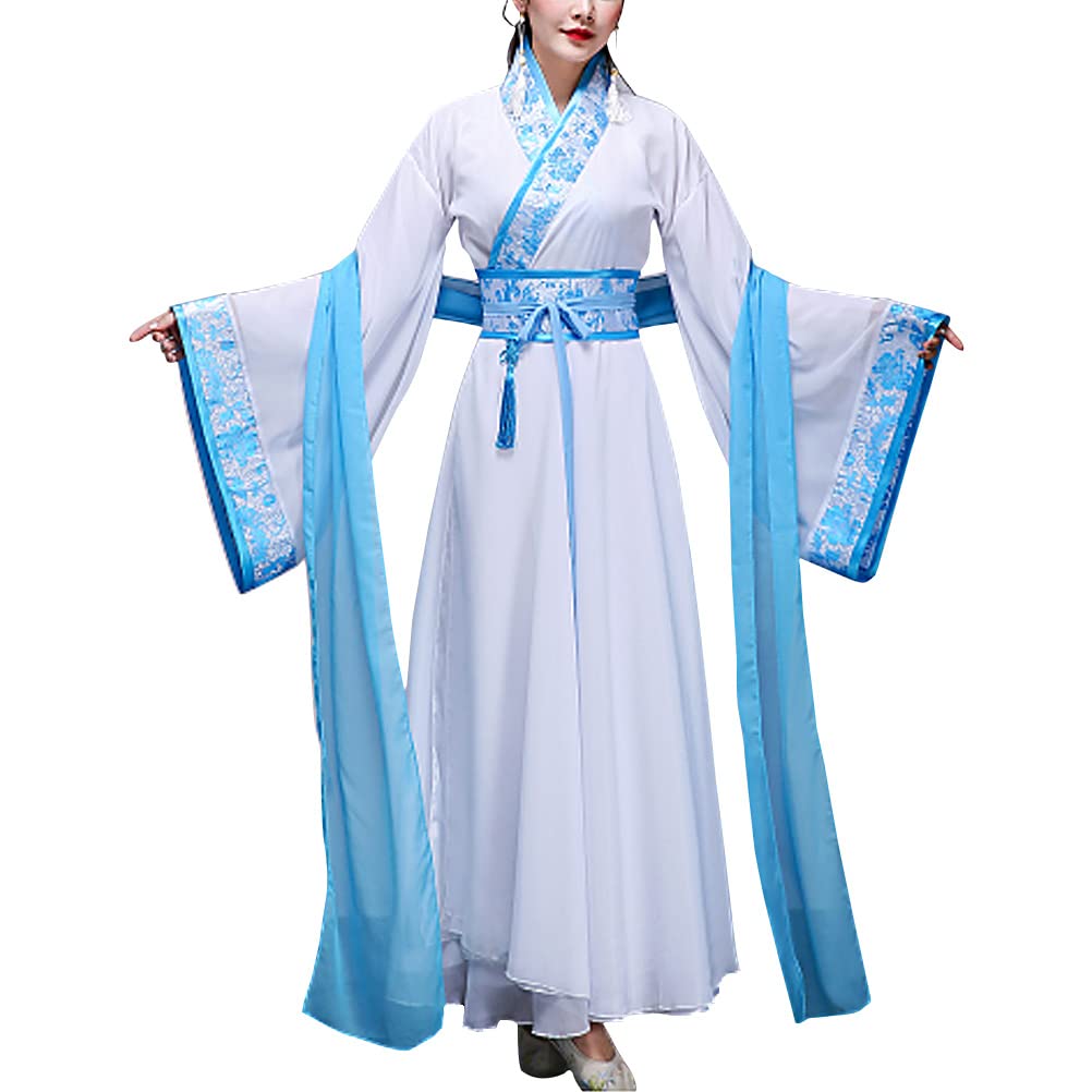 Chinese Fairy Costume Wide Sleeve Tradtional Hanfu Ruqun Ancient Princess Cosplay Lightweight Flowy Hanfu Dress for Women