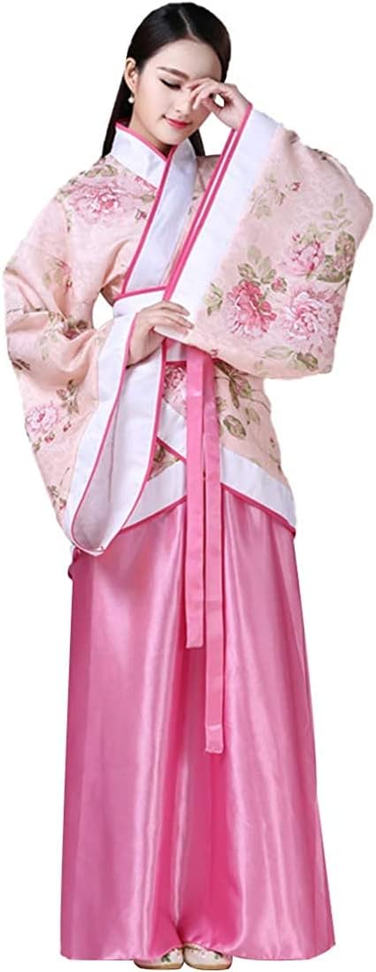 Lazutom Women’s Chinese Hanfu Dress Traditional Ancient Fairy Cosplay Costume for Halloween & Carnival Parties