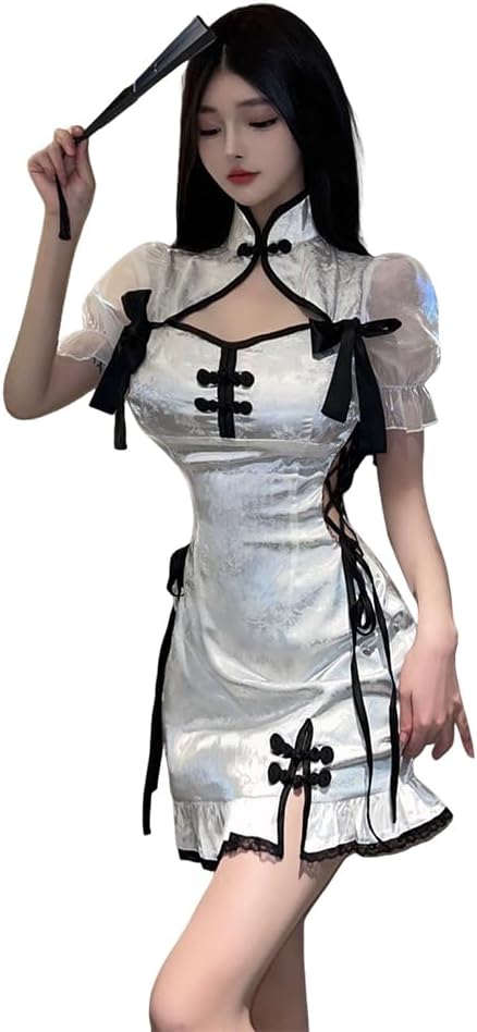 Women's cosplay sexy cheongsam pajamas Chinese retro classic tight dress underwear