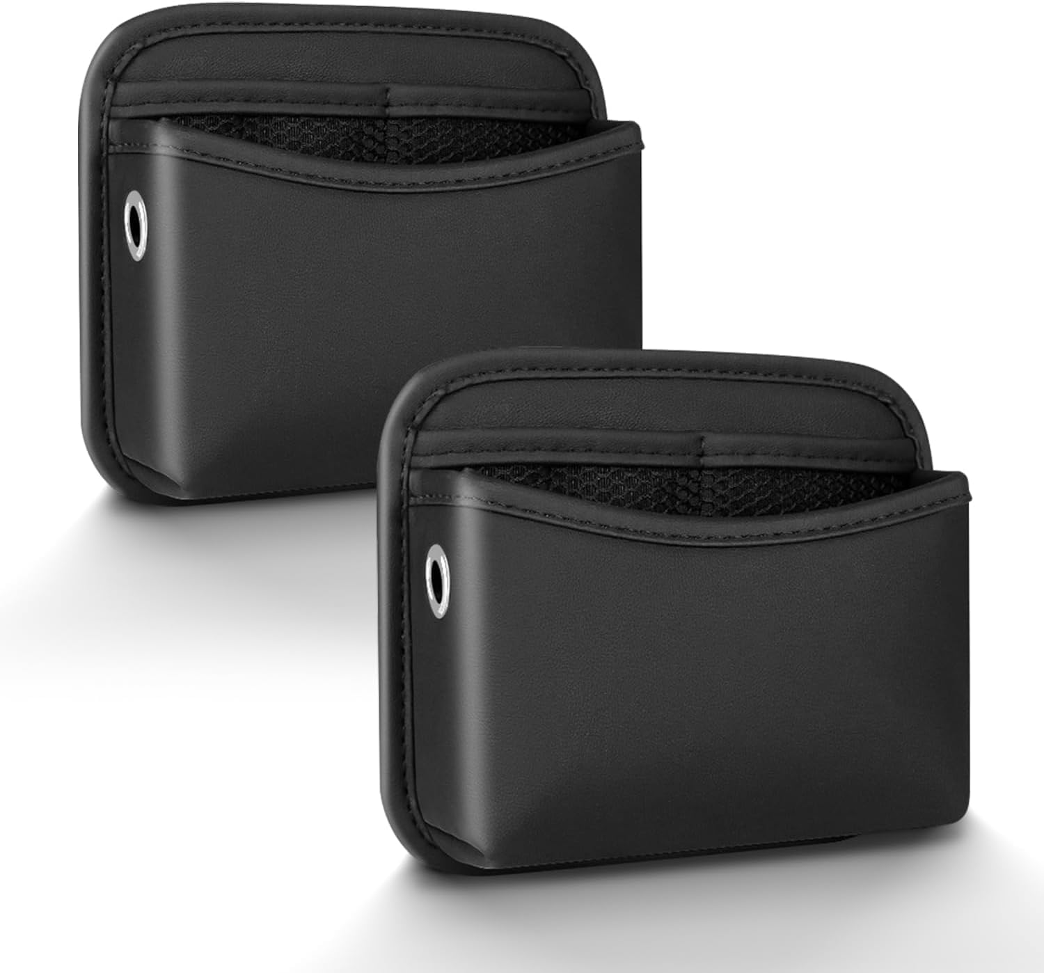 2Pcs Car Side Pocket Organizer, Strap Mini Storage Bag for Cell Phone, Wallet, Key, Glasses, Multifunctional Car Organizer Accessories for Car Seat, Door, Window, Console, 7 * 4.3 * 2.2inch