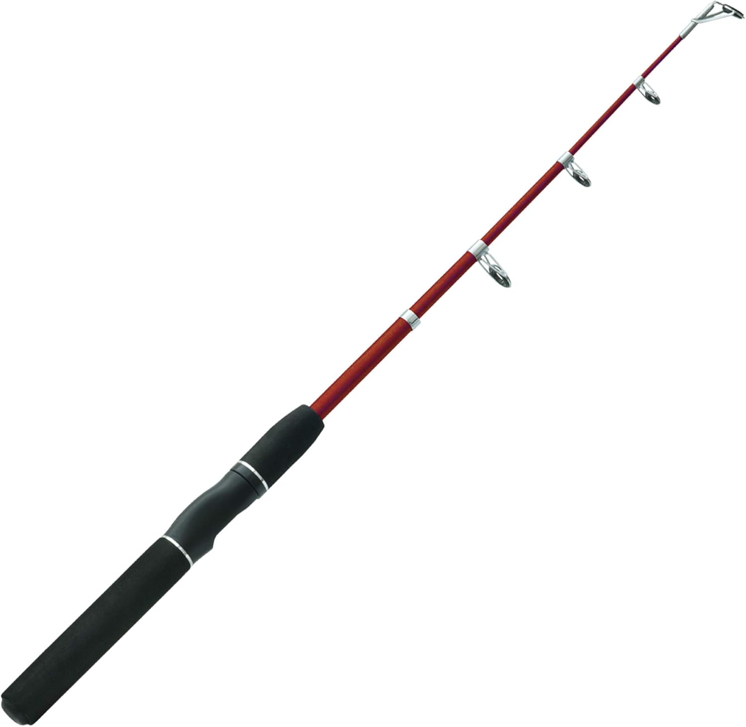 Zebco Z-Cast Spinning Fishing Rod Durable Z-Glass Fishing Pole, Comfortable EVA Rod Handle, Shock-Ring Guides, Medium Power