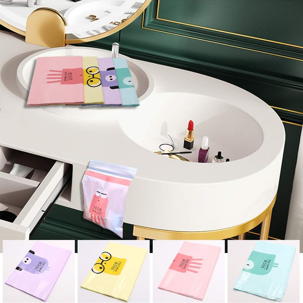 60PCS Easy Stick-On Disposable Car Trash Bag, Leakproof Vomit Bag, Beautiful Kitchen Storage Bag, Durable, Suitable for Cars, Kitchens, Bedrooms, Study Rooms, Travel, Camping, Office Spaces