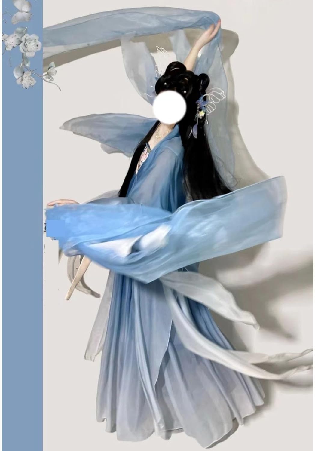 Chinese Hanfu Dress for Women Tang Dynasty Qixiong Ruqun Sheer Top Tube Dress Costume Red