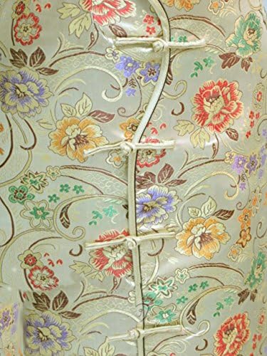 7Fairy Women's Sexy Gold Ten Buttons Long Chinese Dress Cheongsam