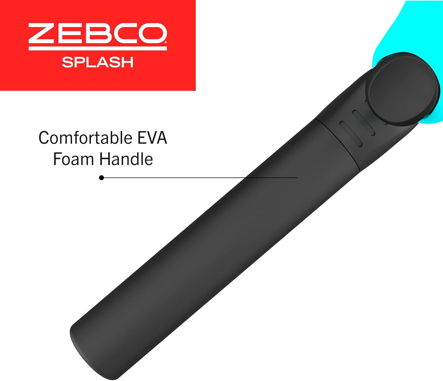 Zebco Kids Splash Jr. Spincast Reel and Fishing Rod Combo, 4-Foot 2-Piece Fishing Pole, Size 20 Reel, Right-Hand Retrieve, Pre-Spooled with 6-Pound Cajun Line