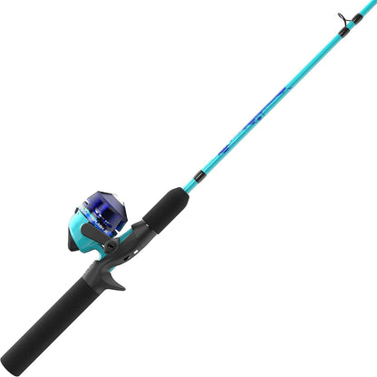 Zebco Kids Splash Jr. Spincast Reel and Fishing Rod Combo, 4-Foot 2-Piece Fishing Pole, Size 20 Reel, Right-Hand Retrieve, Pre-Spooled with 6-Pound Cajun Line