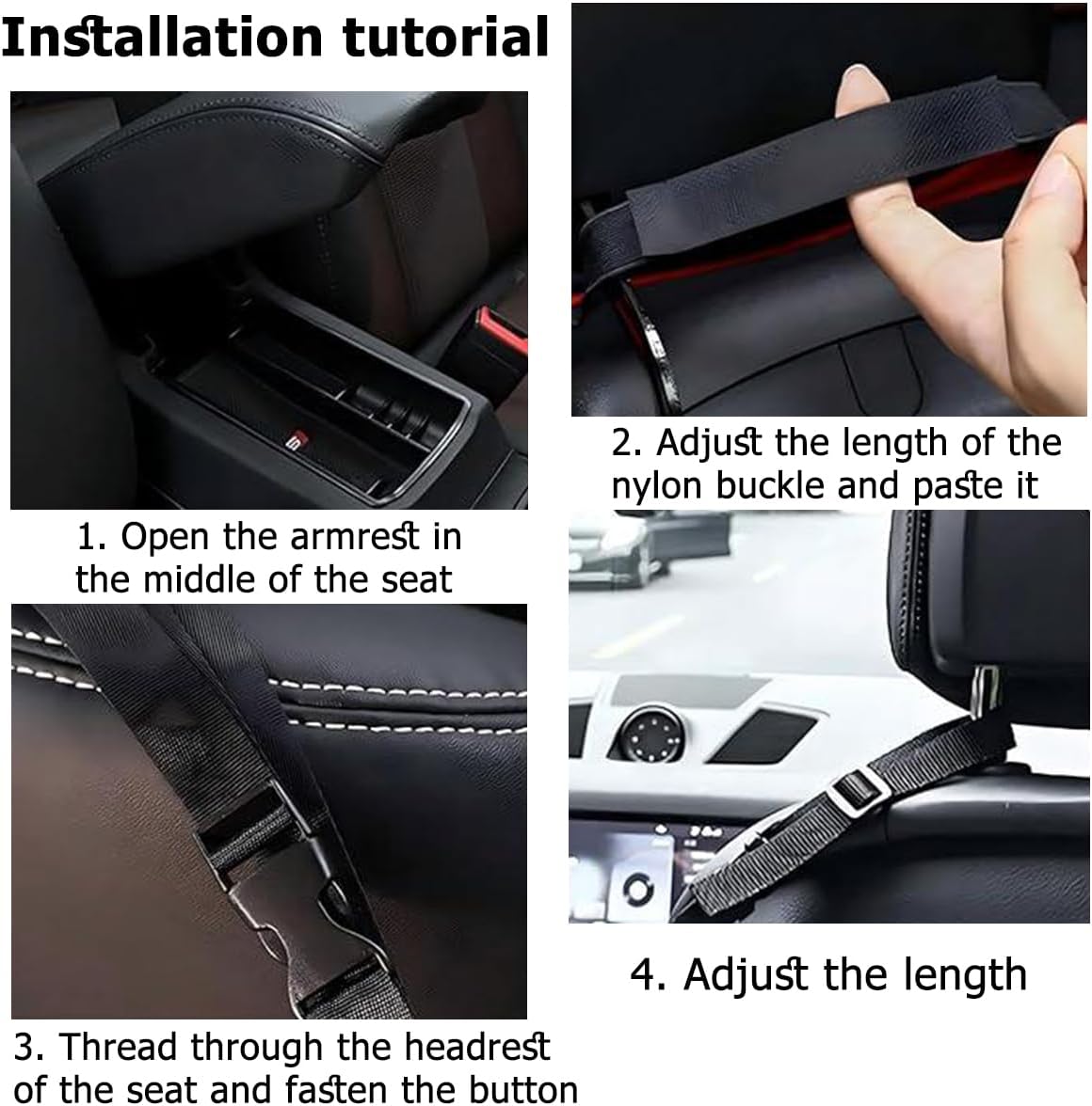 zipelo Bling Car Net Pocket Handbag Holder, Rhinestone Vehicle Backseat Purse Organizer Between Seats, Diamond Hanging Storage Bag Barrier of Pet Kids, Universal Automotive Accessories (Black)