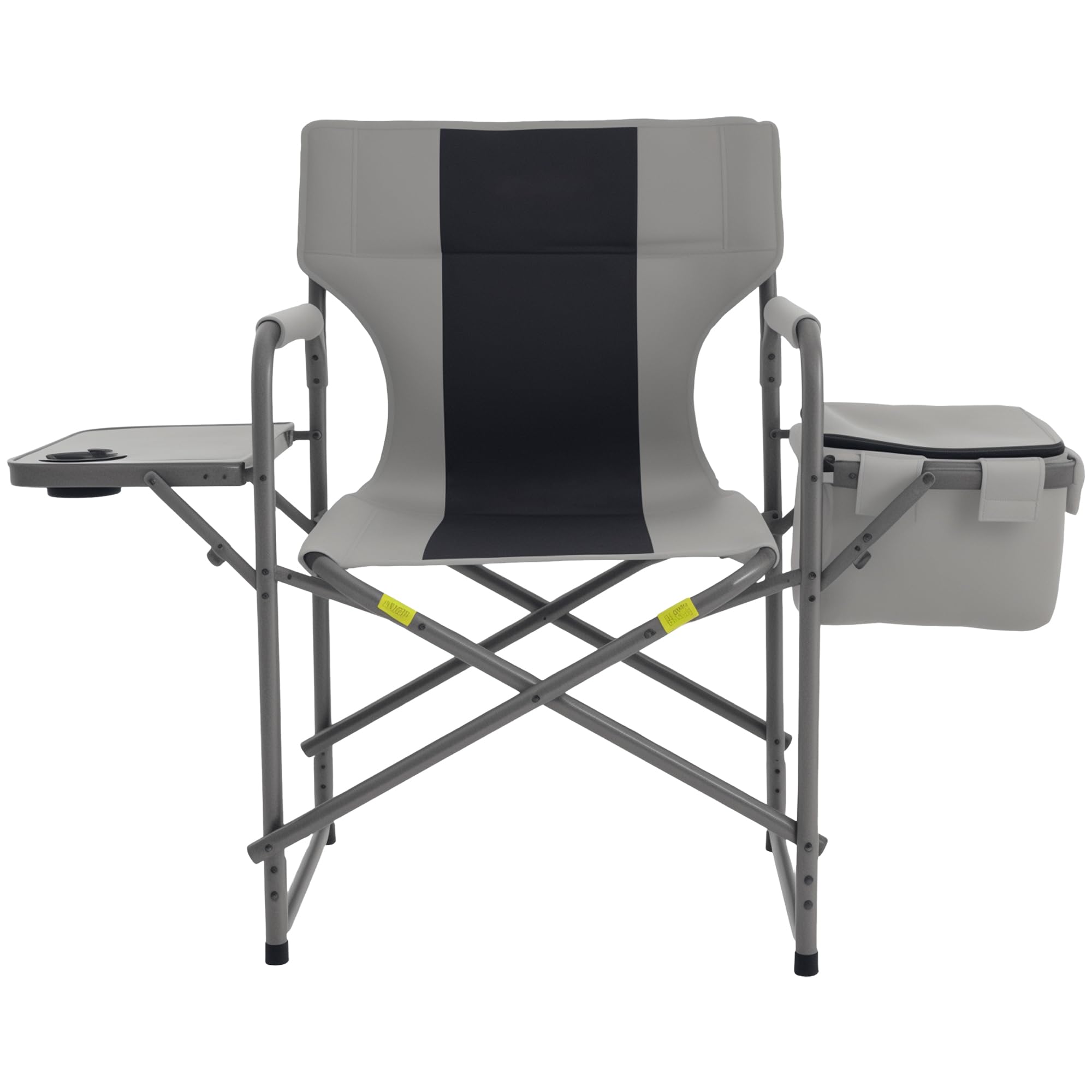 30" Bar Height Director Chair - 400lbs Heavy Duty with Detachable Footrest & Side Table, Portable Foldable Chair for Makeup Artists/Outdoor Events (Wine Red)