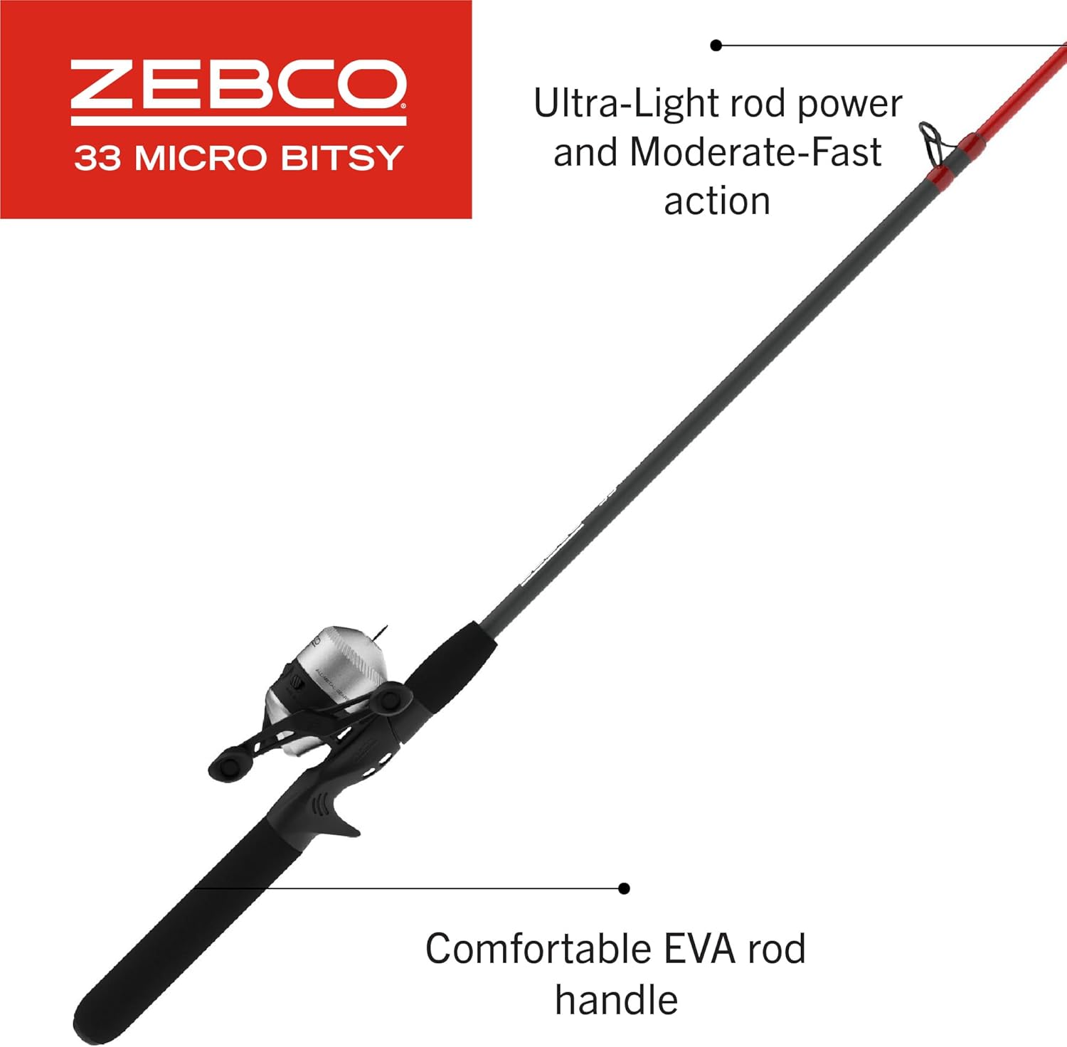 ZebcoProstaff Spincast Combo