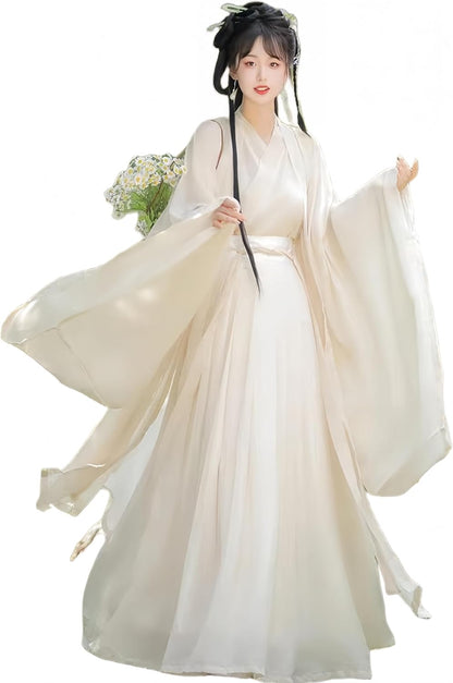 Chinese Hanfu Dress for Women Traditional Embroidered Clothing Elegant Hanfu Costume