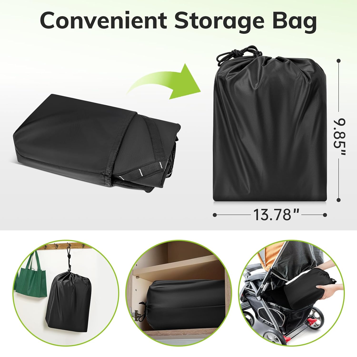 YOREPEK Extendable Infant Car Seat Travel Bag, Fit for Doona, Nuna Pipa, Graco SnugRide 35, UPPAbaby Mesa, Chicco Keyfit 30, Padded Carseat Bags for Air Travel, Car Seat Cover with Storage Bag