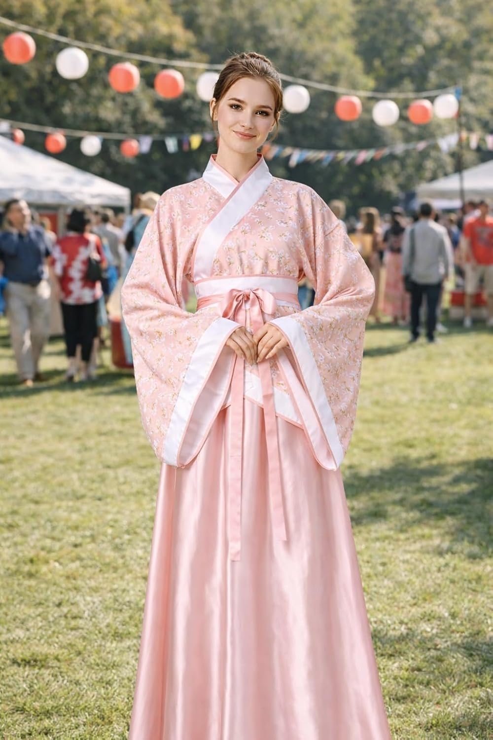 Lazutom Women’s Ancient Chinese Hanfu Dress Costume for Carnival Cosplay Halloween Festivals and Christmas Party Outfits