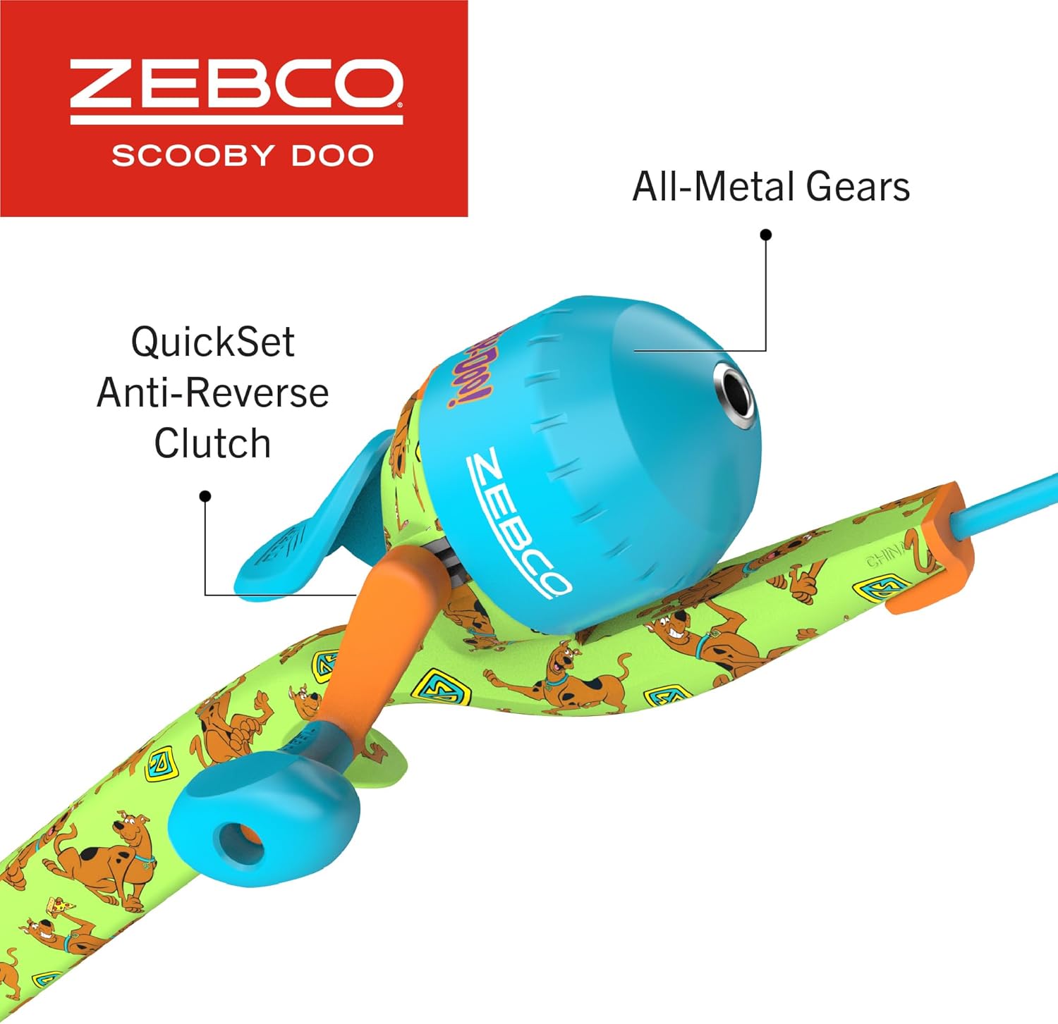 Zebco Youth 29-Inch Floating Spincast Reel and Fishing Rod Combo, Size 20 Reel, Pre-Spooled with 6-Pound Cajun Line