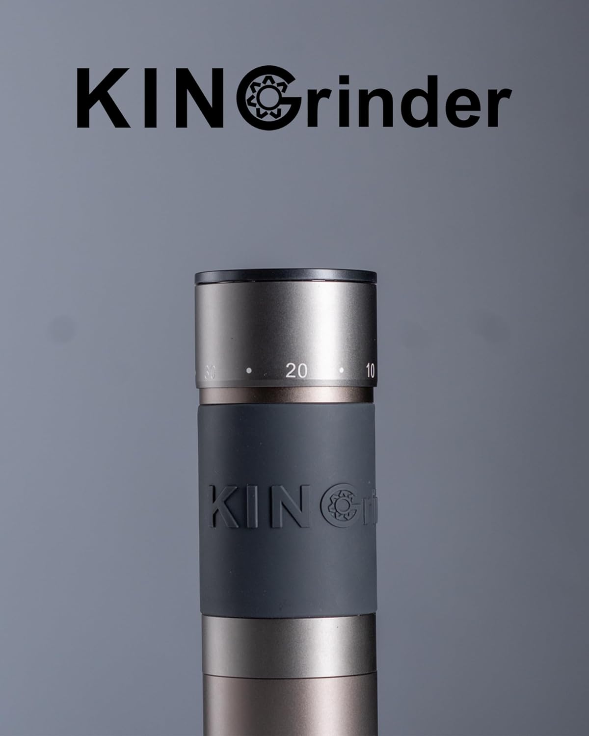【Iron Gray】KINGrinder K6 Manual Hand Coffee Grinder with Straight Handle for French Press, Drip, Espresso with Assembly Consistency Stainless Steel Conical Burr Mill, 25-35g Capacity