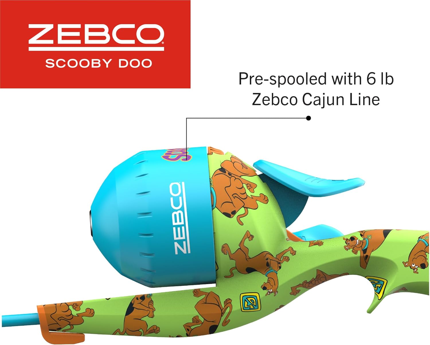 Zebco Youth 29-Inch Floating Spincast Reel and Fishing Rod Combo, Size 20 Reel, Pre-Spooled with 6-Pound Cajun Line