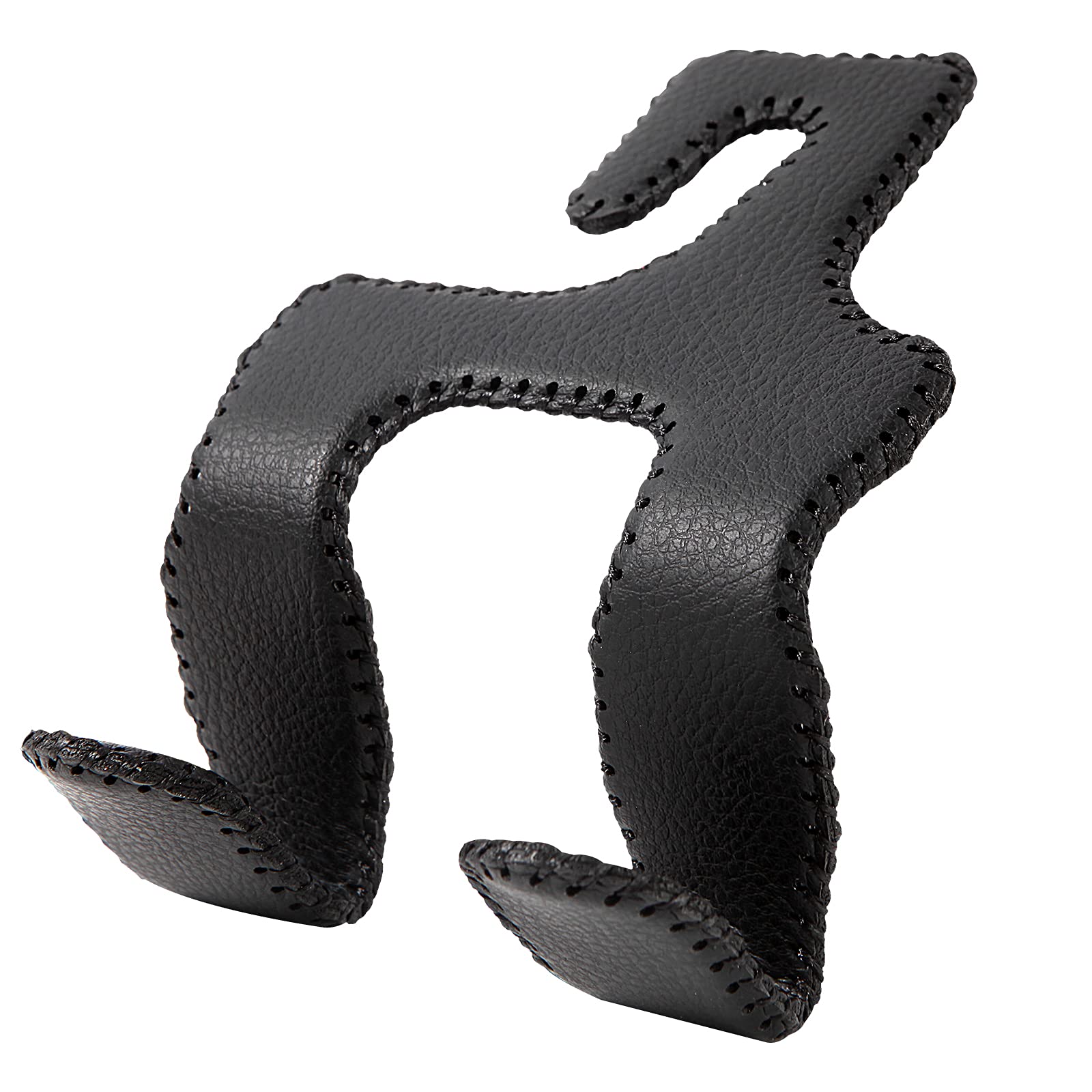 【2021 Upgraded】 Car Purse Hook, 2 in 1 Car Seat Headrest Hooks Durable Hanger Storage Holder Leather Organizer for Hanging Grocery Bags, 1 Pack, Black