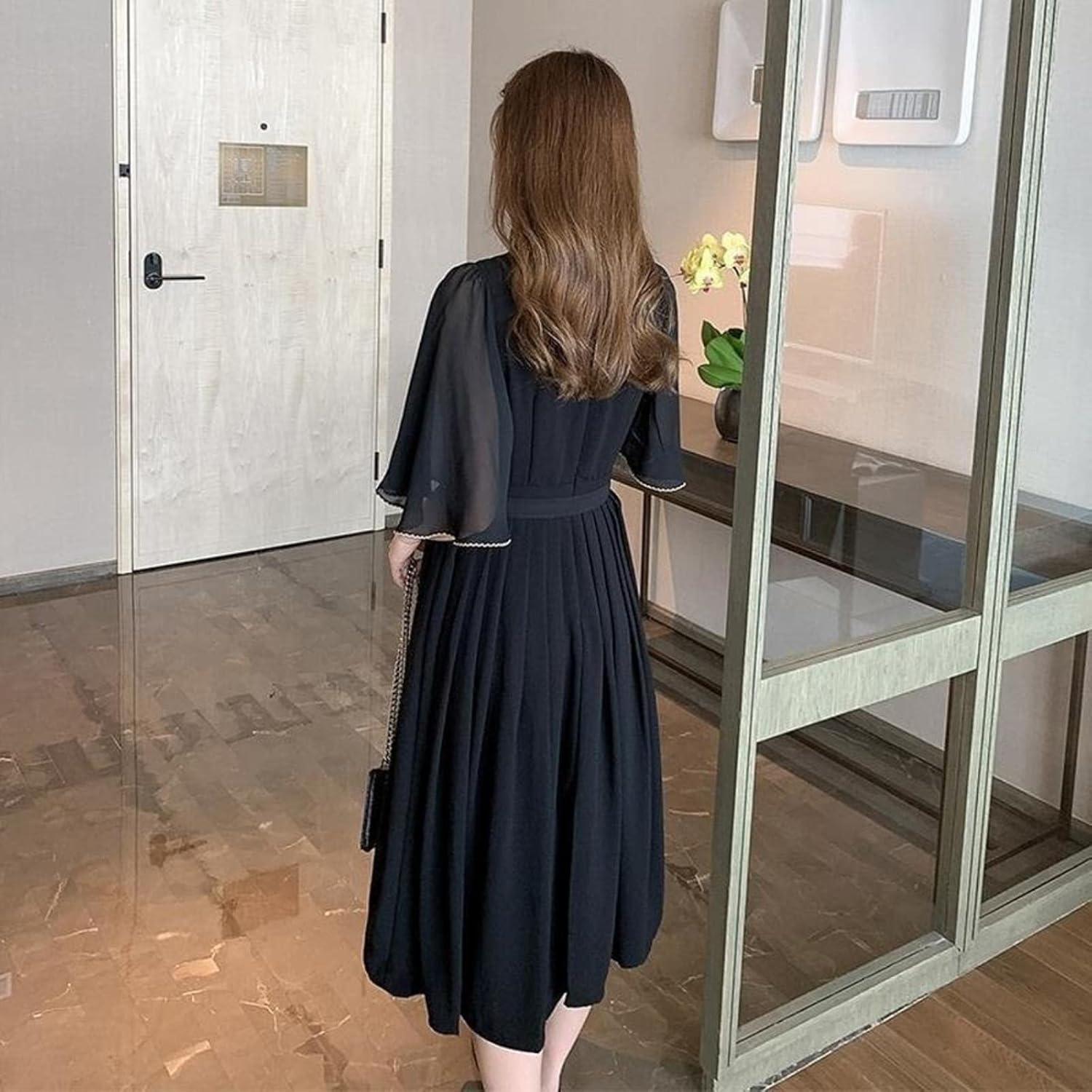 Vintage Black Dress Chinese Style Harajuku Casual Summer Vestido Women Clothing Midi Party Robe Femme Elegant Clothes