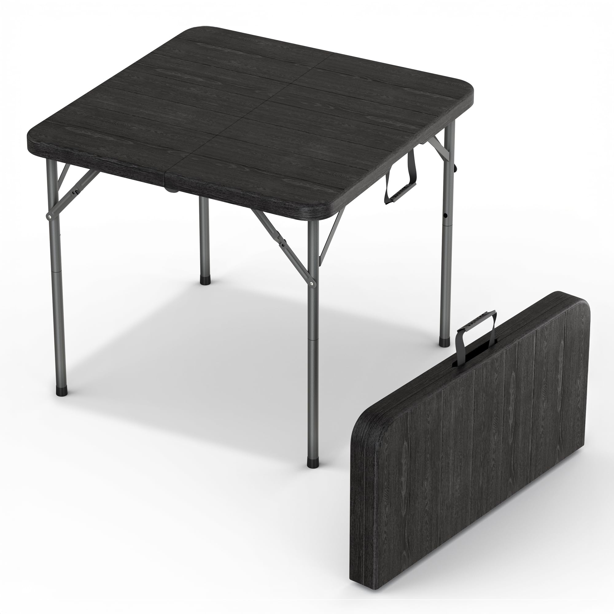 6 Feet Foldable Table with Built in Handle & Steel Legs | 6FT Heavy Duty Folding Portable | Perfect for Party, Dining, Wedding, Events, Picnic Indoor, Outdoor, Camping, Utility, Folding - 6 Foot