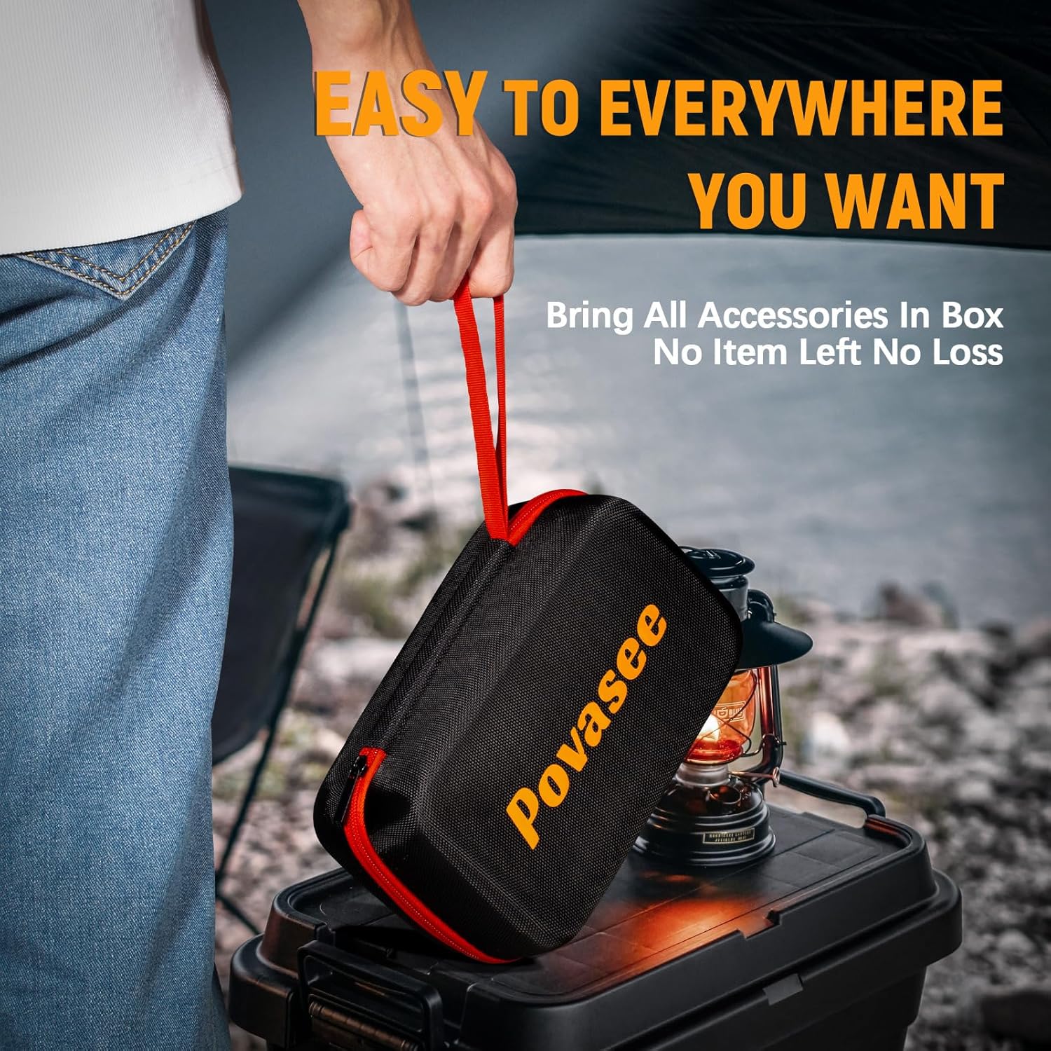 [2026NEW Model] 5000A Jump Starter with Air Compressor,Car Jumper Starter Portable with 150PSI Tire Inflator 12V Jump Box with LCD Display,Flashlight,Storage Case (Up 9L Gas/8L Diesel Engine