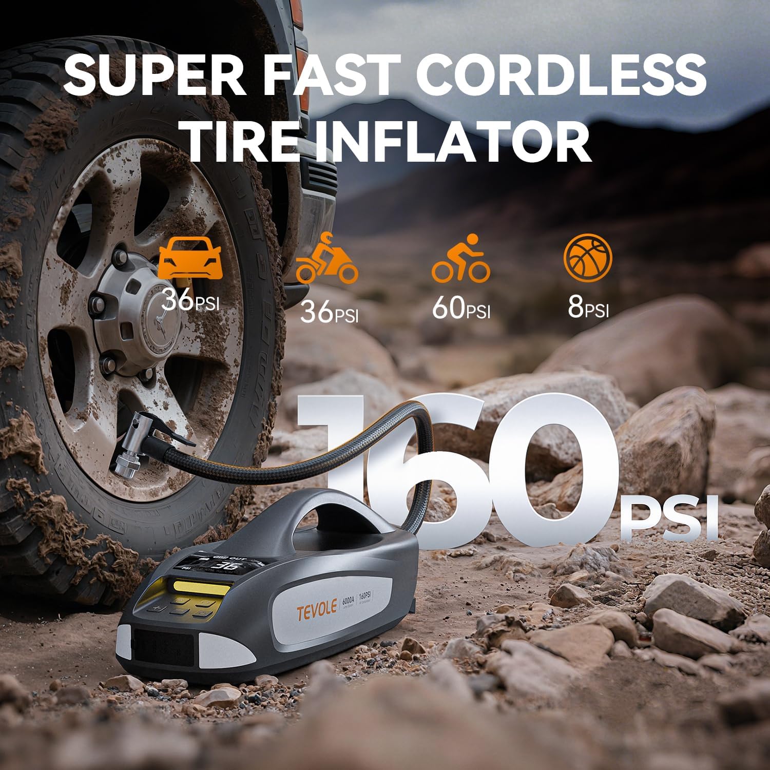 6000A Heavy Duty Jumper Starter with Sturdy Case