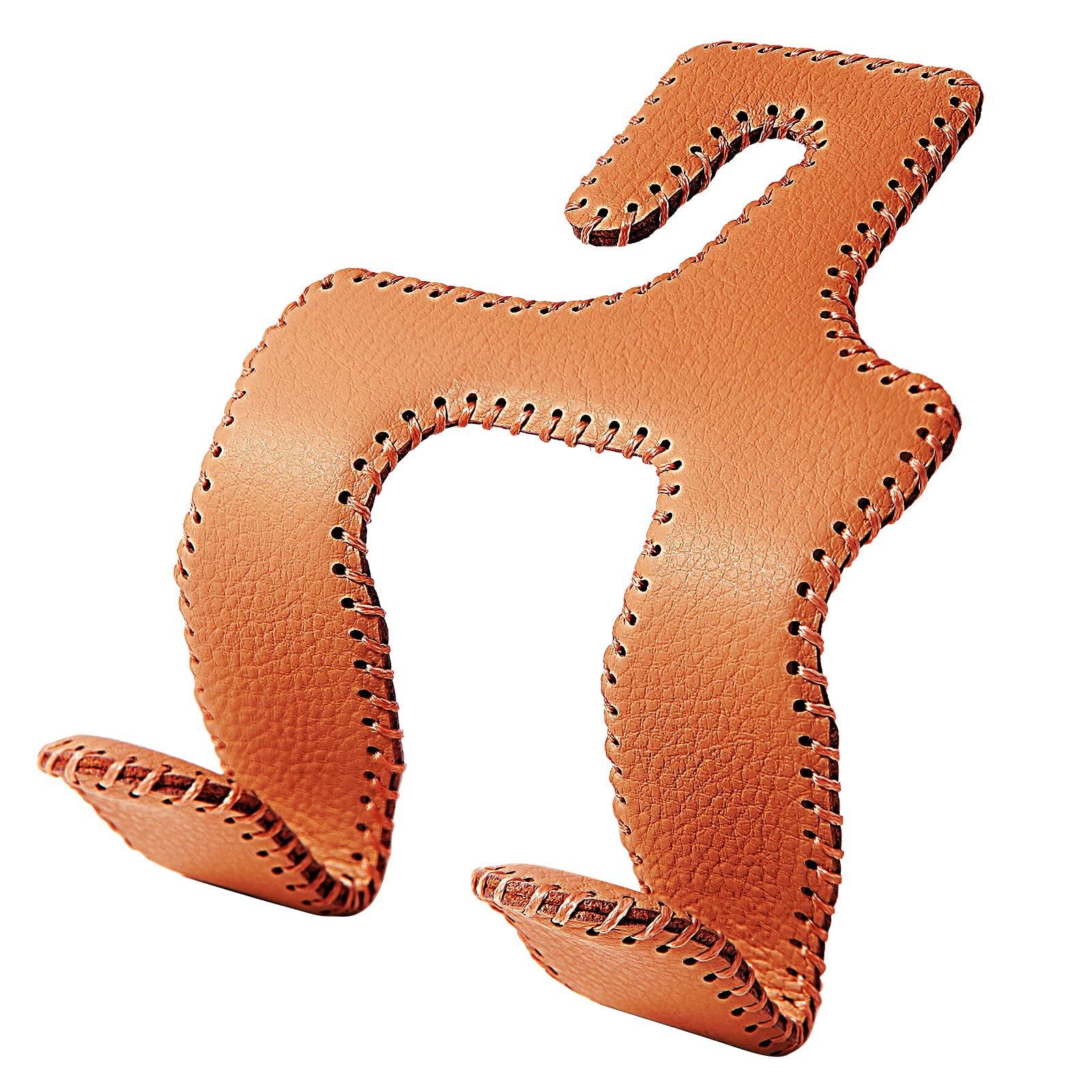 【2021 Upgraded】 Car Purse Hook, 2 in 1 Car Seat Headrest Hooks Durable Hanger Storage Holder Leather Organizer for Hanging Grocery Bags, 1 Pack, Black